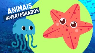 ANIMAIS INVERTEBRADOS Moluscosequinodermosartrópodesesponjasvermesinsetos [upl. by Nelsen383]