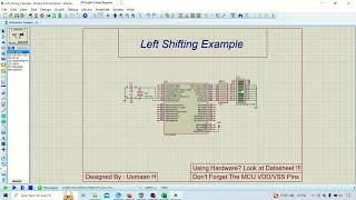 Left Shifting Eight Bit Register  PIC18F45K20  XC8 [upl. by Daht]