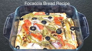 Focaccia bread recipe  Easy Italian bread recipe  How to make bread at home  Homemade bread [upl. by Eiderf]