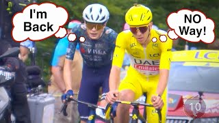 Jonas Vingegaard SHOCKS Tadej Pogacar on Col de Pertus  Tour de France 2024 Stage 11 [upl. by Bjorn]