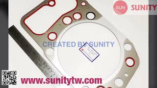 TAIWAN SUNITY HEAD GASKET S6A1 S6A DIA1670mm OEM 3250142100 for MITSUBISHI ENGINES [upl. by Byrne]