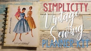 Simplicity Vintage Sewing Planner  Victoria Thatcher [upl. by Niletak]