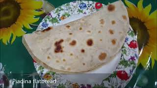 Piadina flatbreadoriginal Italian recipe without yeast [upl. by Tartaglia481]