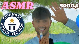 ASMR FASTEST 5000 Triggers WORLD 🌎 RECORD 😱  OUTDOOR [upl. by Ayo]