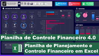 Planilha de Planejamento e Controle Financeiro Excel 40 [upl. by Sidnak]