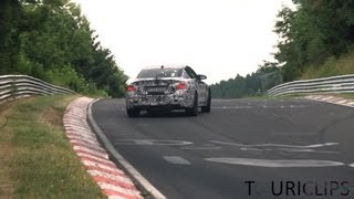 2014 BMW M4 Coupe spied testing on the Nürburging Nordschleife [upl. by Gona]