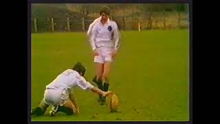 OLD SKOOL RUGBY PENALTY TO TOUCH OFF THE GROUND BANGOR GRAMMAR V METHODIST COLLEGE ULSTER RUGBY 1979 [upl. by Hoeg]