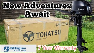 Tohatsu 6HP 4 Stroke Unboxing amp Test Run  MFS6DD [upl. by Toffey]