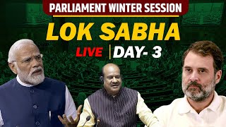 LIVE Parliament winter session  Lok Sabha  Manipur  Waqf Bill  NDA  Congress I Adani  PM Modi [upl. by Milas]