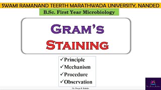 Gram Staining Differential Staining Principle Mechanism Procedure and Applications Marathi [upl. by Mufi]