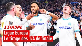 Ligue Europa  LOM face au Benfica Lisbonne  le tirage au sort des quarts de finale [upl. by Booth243]