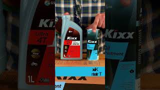 Kixx 4T Ultra 20w50Kixx Oil Treatment 100Original bike hondacg125 motorcycle engineoil shorts [upl. by Anerual]