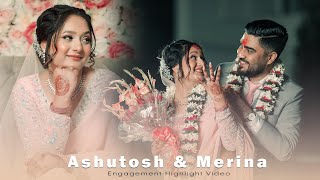 A Story of Ashutosh amp Merina  Engagement Cinematic Video [upl. by Olnay]