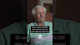 90YearOld Rides 50000 Miles on Stationary Bike Embraces Life After Loss of Husband of 61 Years [upl. by Yerffeg80]