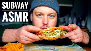 ASMR EATING SUBWAY  ITALIAN BMT AND SUN CHIPS [upl. by Gustave]