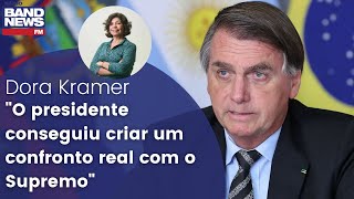 Dora Kramer quotO presidente conseguiu criar um confronto real com o Supremoquot [upl. by Pallas]