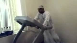 Treadmill Fail Muslim Dude  Treadmill Full Speed [upl. by Ahsitruc555]