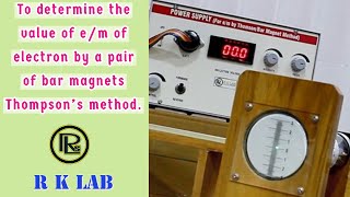 To determine the value of em of electron by a pair of bar magnets Thompsons method [upl. by Jule]