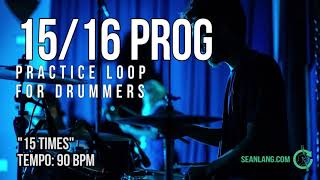 1516 Prog  Drumless Tracks For Drummers  quot15 Timesquot [upl. by Ganley190]