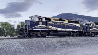 Rocky Mountaineer Arrives at Banff Station [upl. by Asirak]