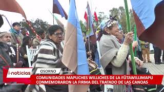 Comunidades Mapuches conmemoraron la firma del Tratado de las Canoas en Osorno [upl. by Dadelos746]