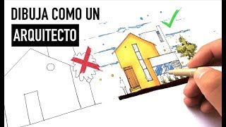 APRENDE A DIBUJAR COMO UN ARQUITECTO PROFESIONAL  TIPS Y CONSEJOS [upl. by Homerus]