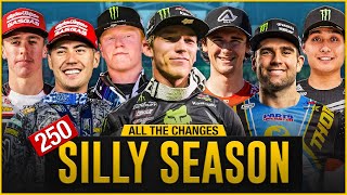 New Bikes Contracts Team Changes and More  Silly Season 250 Class [upl. by Ahtennek]