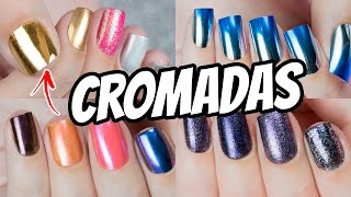 7 TRUQUES PARA FAZER UNHAS CROMADAS EM CASA  Ideia Rosa [upl. by Jen]