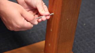 Balustrade Installation Instructions for Lag Swage Bottlescrew Timber Post System [upl. by Barncard]