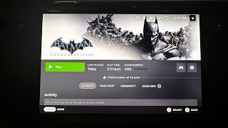 Batman Arkham origins Steam Deck OLED 90 FPS optimized setting [upl. by Ahlgren]