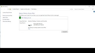 Turn on file history on windows 10 to restore file lost or damage [upl. by Bible]