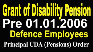 7th PayGrant of Disability Element to Armed Forces Personnel prior to 01012006 [upl. by Burkhardt]