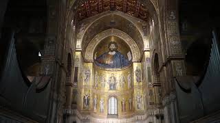 Monreale Cathedral World Heritage Site Duomo di Monreale 蒙雷阿萊主教座堂 Palermo Sicily Italy 意大利 Mosaics 4 [upl. by Valenba521]