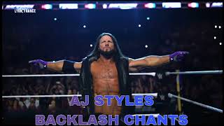 AJ Styles Backlash Crowd Chants France quotil est vraiment phénomenalquot WWE [upl. by Acemat]