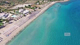 Παραλία Αλυκές Δροσιάς Χαλκίδα Drosia Beach Chalkis Drone Greece [upl. by Parcel]