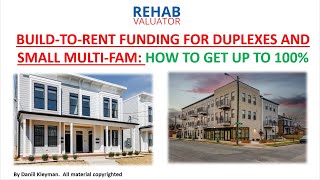 Build to Rent Financing How to Get Up to 100 Percent Funding for New Construction Rentals [upl. by Linis329]