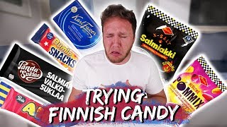 TRYING FINNISH CANDY  Taste Test Tuesday [upl. by Carbo712]