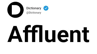 Affluent Meaning In English [upl. by Phyl]