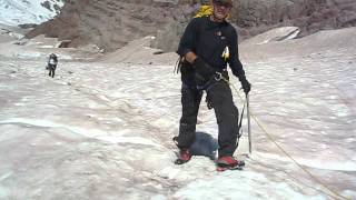 Mt Rainier Crevasse Crossing [upl. by Iarised]