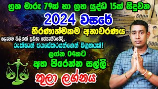 2024 Lagna Palapala Thula Rukshan Jayasekara 2024  තුලා 2024 ලග්න පලාපල  Horoscope For 2024 [upl. by Yusuk]