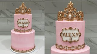 How to make a Princess cake  Cake decorating tutorials  Sugarella Sweets [upl. by Dove264]