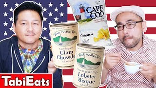 Japanese Try American Food from Boston Massachusetts [upl. by Eadith847]