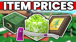 How Much EVERY ITEM Is Worth In Lumber Tycoon 2 Roblox [upl. by Aynwad78]