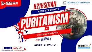 PURITANISM  ENGLAND UNDER STUARTS  HISTORY OF BRITAIN 1  SGOU [upl. by Palila]