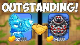 This Tier 5 Tower Combination is OUTSTANDING BTD Battles 2 [upl. by Yellhsa]