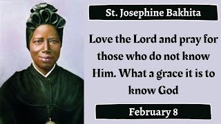 St Josephine Bakhita Canossian Sister Daily Saint February 8 [upl. by Htedirem]