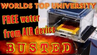 FREE water from AIR device BUSTED [upl. by Adlay]