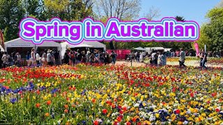 Floriade Australias Biggest Celebration of Spring at Commonwealth Park Canberra travelvlog 🌸🇦🇺 [upl. by Bury]