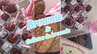 BROWNIE  GALLETAS DE BROWNIE  MI DULCE PASTELERIA [upl. by Ajam]