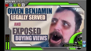 Owen Benjamin SERVED with LAWSUIT Did Covert Radio PROVE that Owen is BUYING VIEWS on RUMBLE LOOK [upl. by Idnahr]